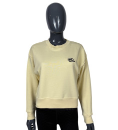 SWEAT CROP TOP JAUNE