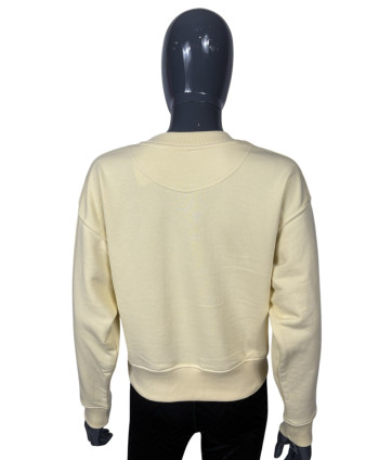 SWEAT CROP TOP JAUNE