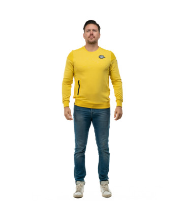 SWEAT ATLEISURE COL ROND YELLOW