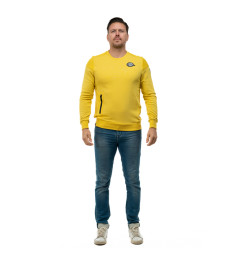 SWEAT ATLEISURE COL ROND YELLOW