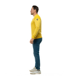 SWEAT ATLEISURE COL ROND YELLOW