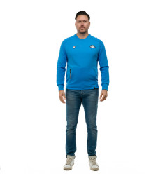 SWEAT ATLEISURE COL ROND BLEU