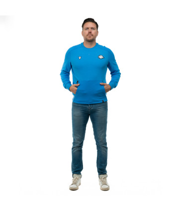 SWEAT ATLEISURE COL ROND BLEU