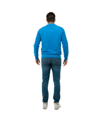 SWEAT ATLEISURE COL ROND BLEU