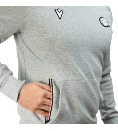 SWEAT ATLEISURE COL ROND GRIS