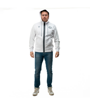 VESTE CAPUCHE ATLEISURE BLANCHE