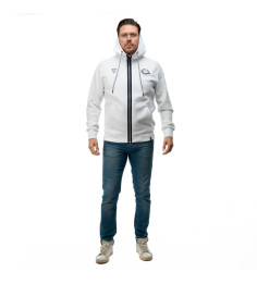 VESTE CAPUCHE ATLEISURE BLANCHE