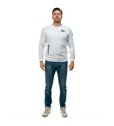 SWEAT COL ROND ATLEISURE BLANC