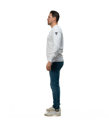 SWEAT COL ROND ATLEISURE BLANC